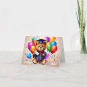 Personalisiert Teddy Bear Kindergarten Abschluss Karte (Vorderseite)