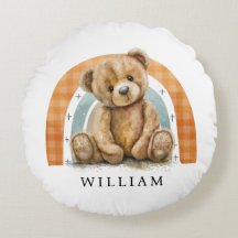 Personalisiert Teddy Bear Rainbow Boho Kinderzimme