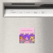 Personalisiert Teddy Bear Tee Party Magnet (In Situ (Geschirrspüler))