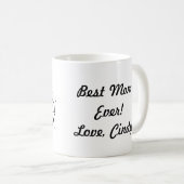 Personalisiert Tee Tasse Beste Mama je (VorderseiteRechts)