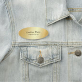 Personalisiert Template Gold Look Modern Script Gl Namensschild (Beispiel)