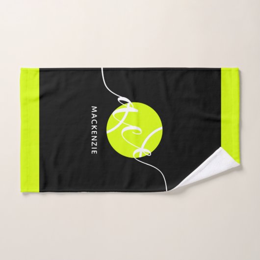 Personalisiert Tennis Ace Sport Aquamarin Handtuch (Handtuch)