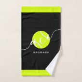 Personalisiert Tennis Ace Sport Aquamarin Handtuch (Handtuch)