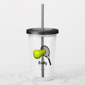 Personalisiert Tennis Acryltrinkbecher
