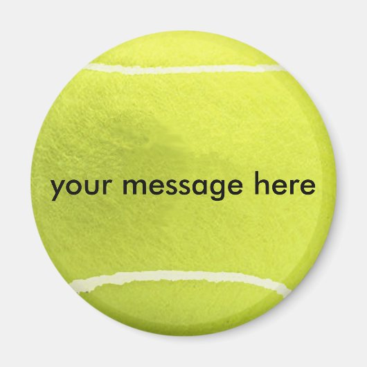 Personalisiert Tennis Ball Magnet (Vorne)