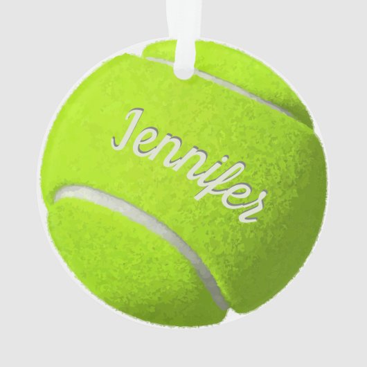 Personalisiert Tennis Ball Ornament (Rückseite)