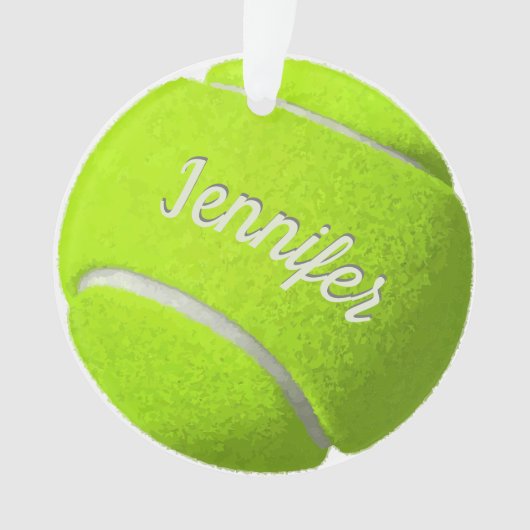 Personalisiert Tennis Ball Ornament (Vorderseite)