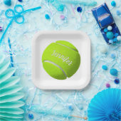Personalisiert Tennis Ball Pappteller (Party)