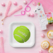 Personalisiert Tennis Ball Pappteller (Party)