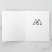 Personalisiert Tennis Geburtstag Karte (Innenseite)