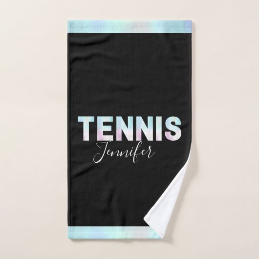 Personalisiert Tennis Individuelle Name Holograph  Handtuch (Handtuch)