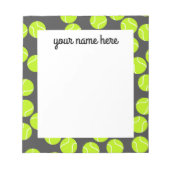 Personalisiert Tennis Notepad Notizblock (Vorderseite)