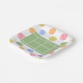 Personalisiert Tennis Party Geburtstag Pappteller (Gewinkelt)