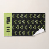 Personalisiert Tennis Pattern Individuelle Name Handtuch (Handtuch)