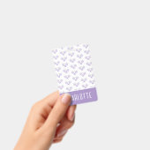 Personalisiert Tennis Pattern Individuelle Name Te Ausweis (Handheld)