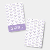 Personalisiert Tennis Pattern Individuelle Name Te Ausweis (Vorder- & Rückseite)