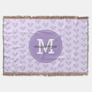Personalisiert Tennis Pattern Individuelle Name Te Decke