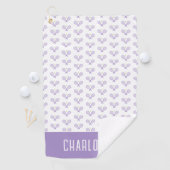 Personalisiert Tennis Pattern Individuelle Name Te Golfhandtuch (Insitu)