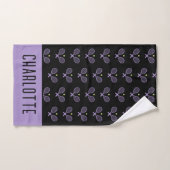 Personalisiert Tennis Pattern Individuelle Name Te Handtuch (Handtuch)