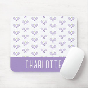 Personalisiert Tennis Pattern Individuelle Name Te Mousepad