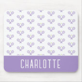 Personalisiert Tennis Pattern Individuelle Name Te Mousepad (Vorne)