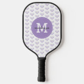 Personalisiert Tennis Pattern Individuelle Name Te Pickleball Schläger (Rückseite)