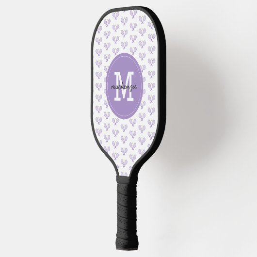 Personalisiert Tennis Pattern Individuelle Name Te Pickleball Schläger (Links)