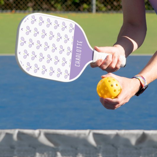 Personalisiert Tennis Pattern Individuelle Name Te Pickleball Schläger (InSitu)
