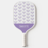 Personalisiert Tennis Pattern Individuelle Name Te Pickleball Schläger (Vorderseite)