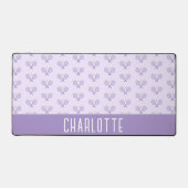 Personalisiert Tennis Pattern Individuelle Name Te Schreibtischunterlage (Vorderseite)