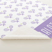 Personalisiert Tennis Pattern Individuelle Name Te Sherpadecke (3/4)