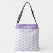 Personalisiert Tennis Pattern Individuelle Name Te Tragetaschen Mit Langen Trägern (Rückseite)