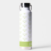 Personalisiert Tennis Pattern Individuelle Name Te Trinkflasche (Vorne)