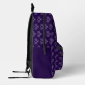 Personalisiert Tennis Pattern Tennis Player Bedruckter Rucksack (Links)