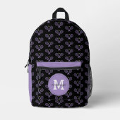Personalisiert Tennis Pattern Tennis Player Bedruckter Rucksack (Vorderseite)