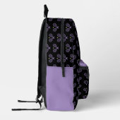 Personalisiert Tennis Pattern Tennis Player Bedruckter Rucksack (Links)