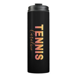 Personalisiert Tennis Player Girl Individuelle Nam Thermosbecher