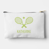 Personalisiert Tennis Player Individuelle Name Ten Zubehörtasche (Rückseite)