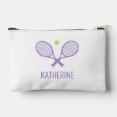Personalisiert Tennis Player Individuelle Name Ten Zubehörtasche (Rückseite)