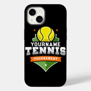 Personalisiert Tennis Player NAME Varsity Turnier Case-Mate iPhone 14 Hülle