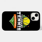 Personalisiert Tennis Player NAME Varsity Turnier Case-Mate iPhone Hülle (Rückseite (Horizontal))