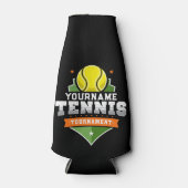 Personalisiert Tennis Player NAME Varsity Turnier Flaschenkühler (Vorderseite)