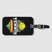 Personalisiert Tennis Player NAME Varsity Turnier Gepäckanhänger (Vorderseite (Horizontal))