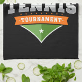 Personalisiert Tennis Player NAME Varsity Turnier Geschirrtuch (Gefaltet)