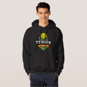 Personalisiert Tennis Player NAME Varsity Turnier Hoodie (Vorne ganz)