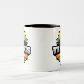 Personalisiert Tennis Player NAME Varsity Turnier Zweifarbige Tasse (Mittel)