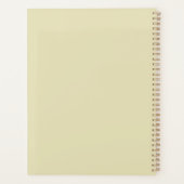 Personalisiert Tennis Player Racket Motif 2025 Planer (Rückseite)