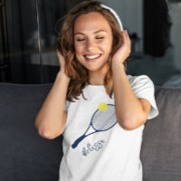 Personalisiert Tennis Player Racket Motif