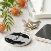 Personalisiert Tennis Player Tennis Coach Geschenk Schlüsselanhänger (Seite)