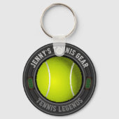 Personalisiert Tennis Schlüsselanhänger (Vorderseite)